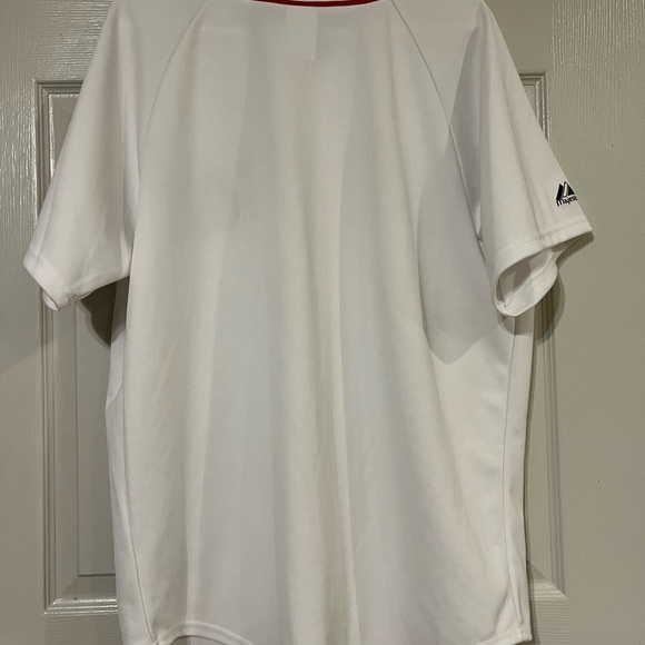 Majestic Men’s Redsox Baseball White Jersey with Red Accents Large - Picture 7 of 7
